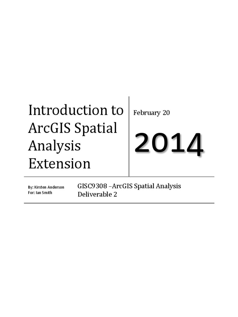 ArcGIS Spatial Analysis for Fern Reintroduction | PDF | Arc Gis | Esri