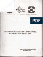 Informacion Geotécnica Básica para El Diseño de Fundaciones PAR