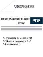 Lecture 5. FDM - Flac