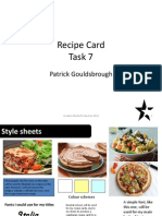 Recipe Cards Task 7 Pro-Forma