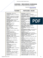 Human Resources English-Portuguese Glossary