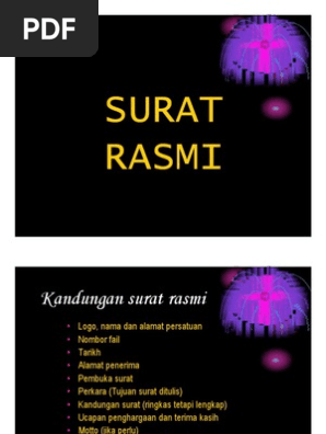 Contoh Surat Rasmi Pdf