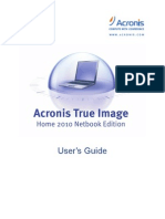 Acronis True Image Home 2010 Netbook Edition User Guide