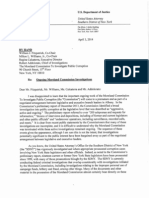 Letter From U S Attorney Preet Bharara Re Moreland Commission Investigations 2