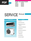 LG Split Type Air Conditioner Complete Service Manual | Air