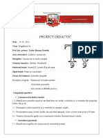 Proiect didactic