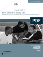 Executive Summary - Promising Opportunities For Black and Latino Young Men (2014)