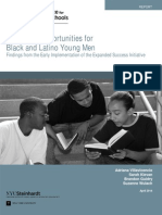 Promising Opportunities For Black and Latino Young Men: Findings From The Early Implementation of The Expanded Success Initiative (2014)