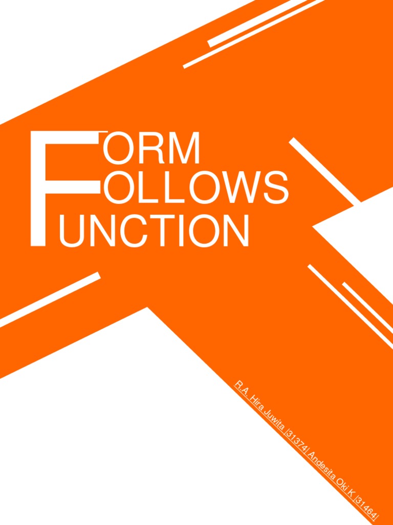 Prinsip "Form Follows Function" dalam Arsitektur | PDF