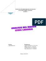 Analizar El Marco Legal Laboral en Venezuela en Administración de Empresa