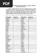 ADJECTIVOS FORMADOS COM O SUFIXO Def