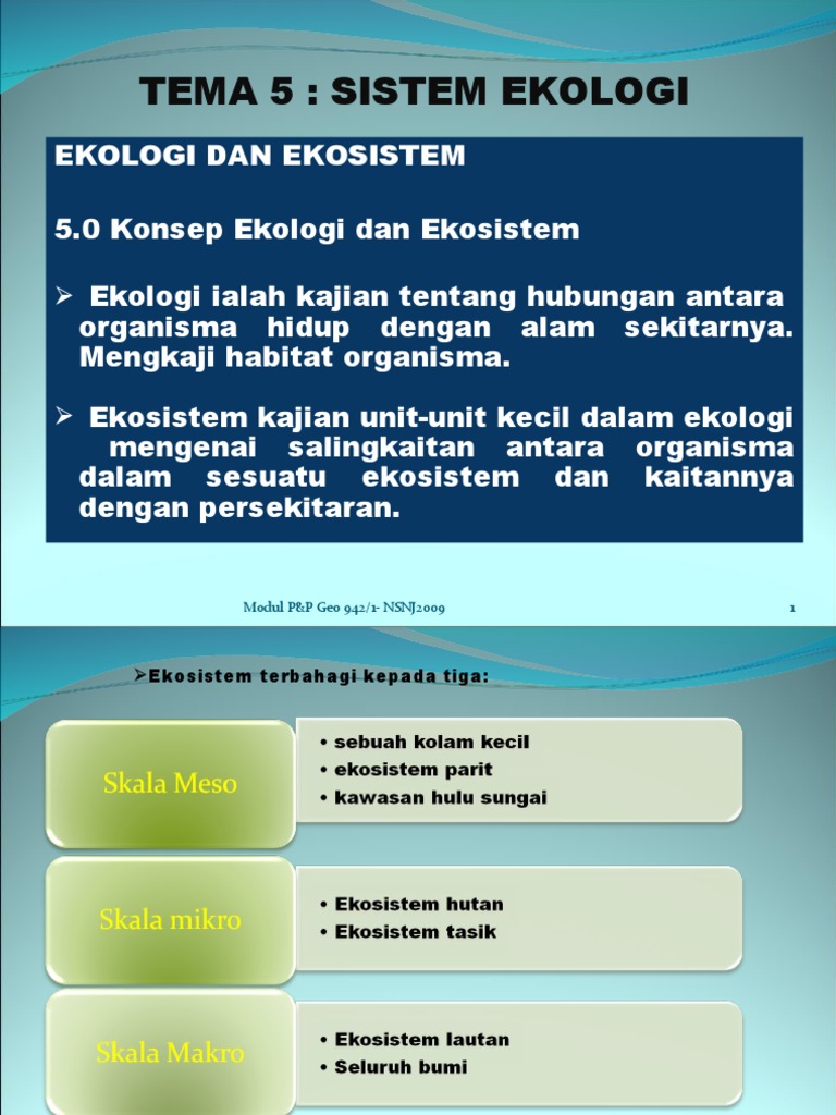 Tema 5 Sistem Ekologi Pdf
