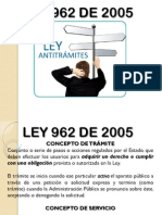 LEY 962 DE 2005
