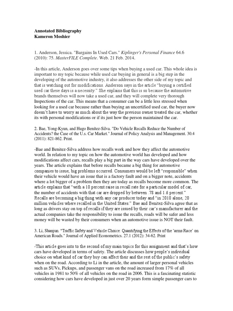 Bibliography for assignment in english picture