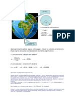 Longitudes - distância sobre o Equador (algarismos significativos)