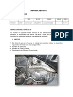 Informe Técnico Caracteristicas: Inspeccion Del Vehiculo