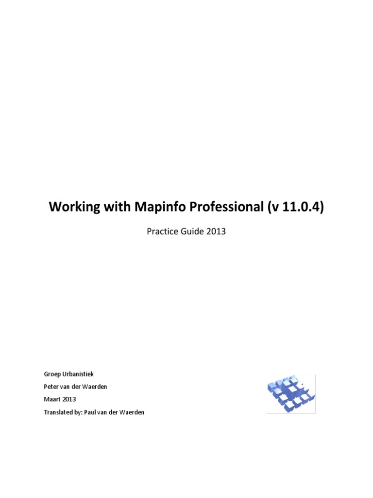 MapInfo Professional 11.0 User Guide | PDF | Geographic Information ...