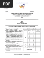 Selangor-Physics P2-Trial SPM 2009