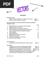 Math 536 Vectors