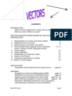 Math 536 Vectors