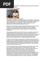 AS CONTRIBUIÇÕES TEÓRICAS DE WALLON PARA A APRENDIZAGEM