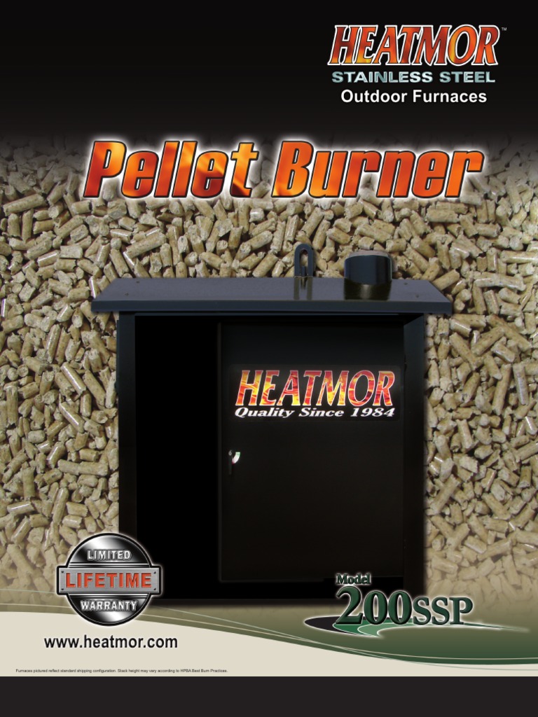 Heatmor Pellet Burner PDF Chimney Furnace