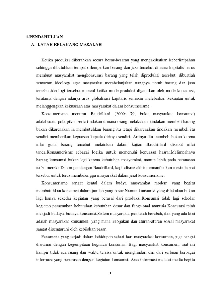 Gaya Hidup Konsumerisme Dan Modernitas Free Download Pdf