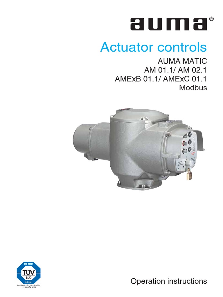 AUMA MATIC Modbus Operation Manual | PDF | Electrical Connector ...