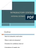 .: Introductory Statistics:: Interval Estimation