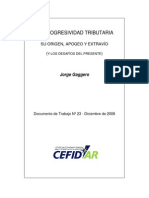 Gaggero Jorge La Progresividad Tributaria Su Origen, Apogeo y Extravio PDF