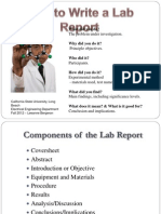 Writing A Lab Report