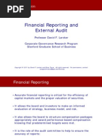 Financial Reporting and External Audit