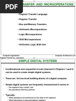 Register Transfer & - Operations