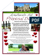 Armathwaite Hall: Proposal Dinner