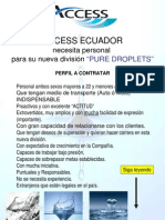 Pure Droplets - Access Ecuador