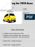 Positioning of Tata Nano