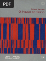 BARTHES O Prazer Do Texto