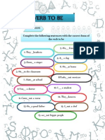 Verb To Be: Complete The Following Sentences With The Correct Form of The Verb To Be