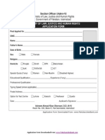 Ministry of Law Justice Human Rights Application Form
