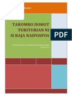 Tarombo Dohot Turiturian Ni Si Raja Naipospos