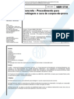 NBR 5738 - Concreto - Procedimento para Moldagem e Cura de Corpos-De-prova - 2003