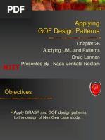 Applying GOF Design Patterns: Applying UML and Patterns Craig Larman Presented By: Naga Venkata Neelam