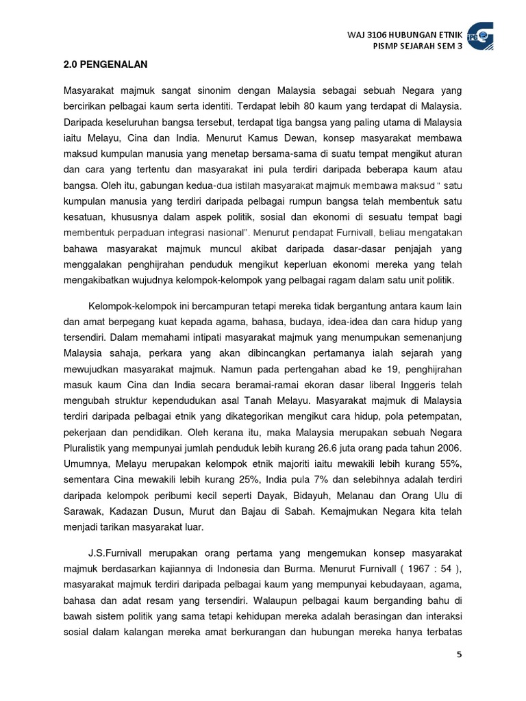 Hubungan Etnik Pdf