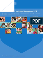 Syllabus Updates for Cambridge Schools 2012