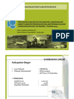 Program dan Kegiatan Badan Lingkunga Hidup Kabupaten Bogor dalam Pengelolaan DAS Ciliwung (2014)