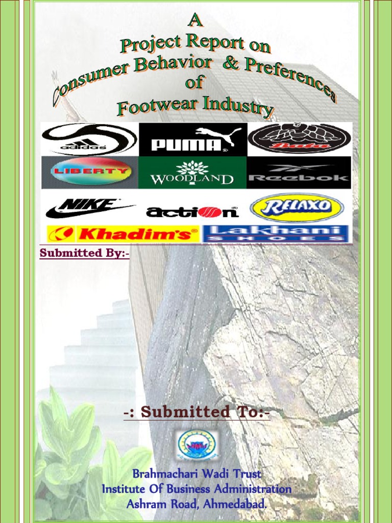 project report on footwear company pdf