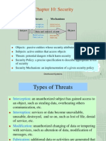 Chapter 10: Security: Threats Mechanisms