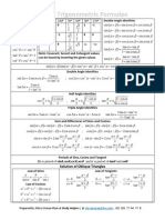 Fundamental Formulas For 11st (1st Year)