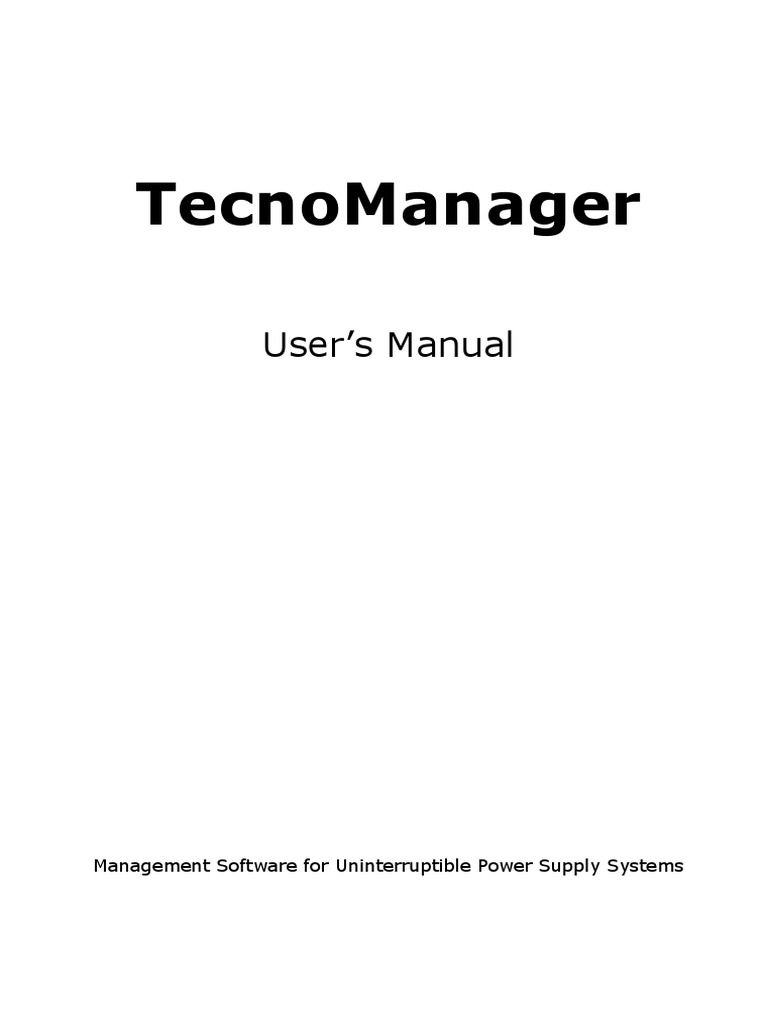 TecnoManager User Manual | PDF | Icon (Computing) | Email