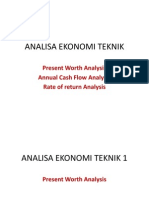 Analisa Ekonomi Teknik